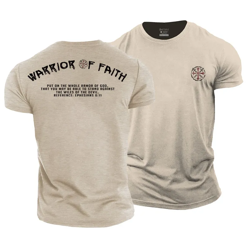 Warrior Of Faith Cotton T-Shirts
