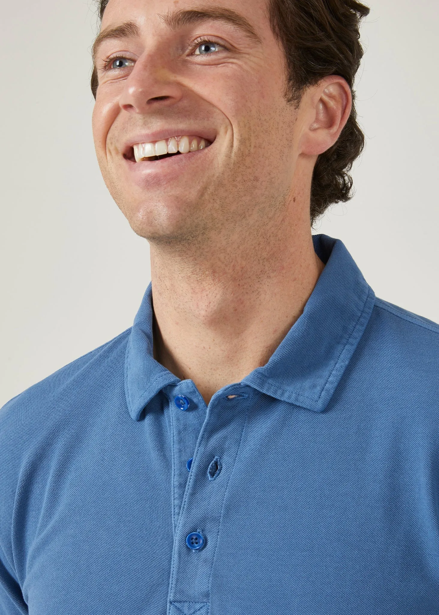Weymouth Washed Effect Polo Shirt In Regatta