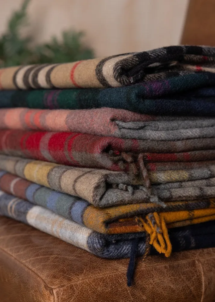 Wool Tartan Blanket - 60'' x 70'' - Royal Stewart