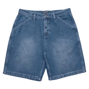 Workers club jean shorts - Faded wash dark indigo
