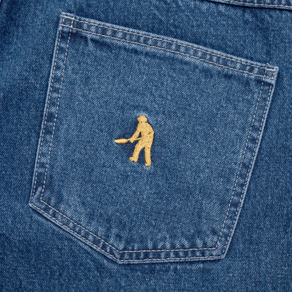 Workers club jean shorts - Faded wash dark indigo