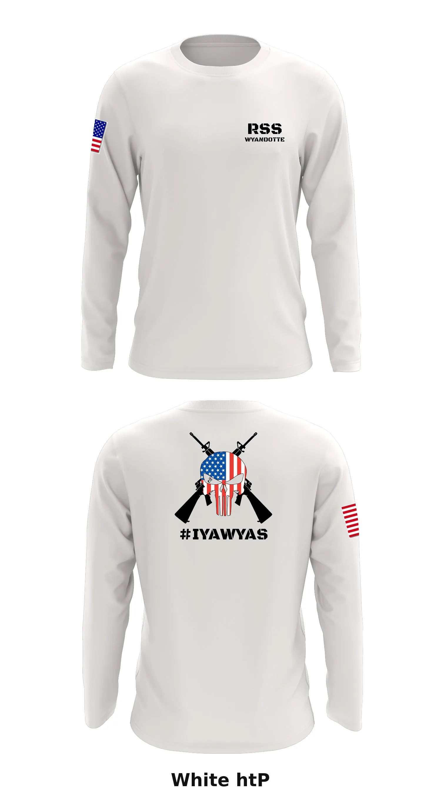 Wyandotte Marines Store 1 Core Men's LS Performance Tee - htP