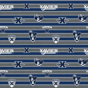 XAVIER UNIVERSITY-Polo Stripe-100% Cotton-XAV1133