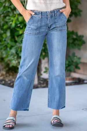 Yacht High Rise Crop Utility Straight Leg