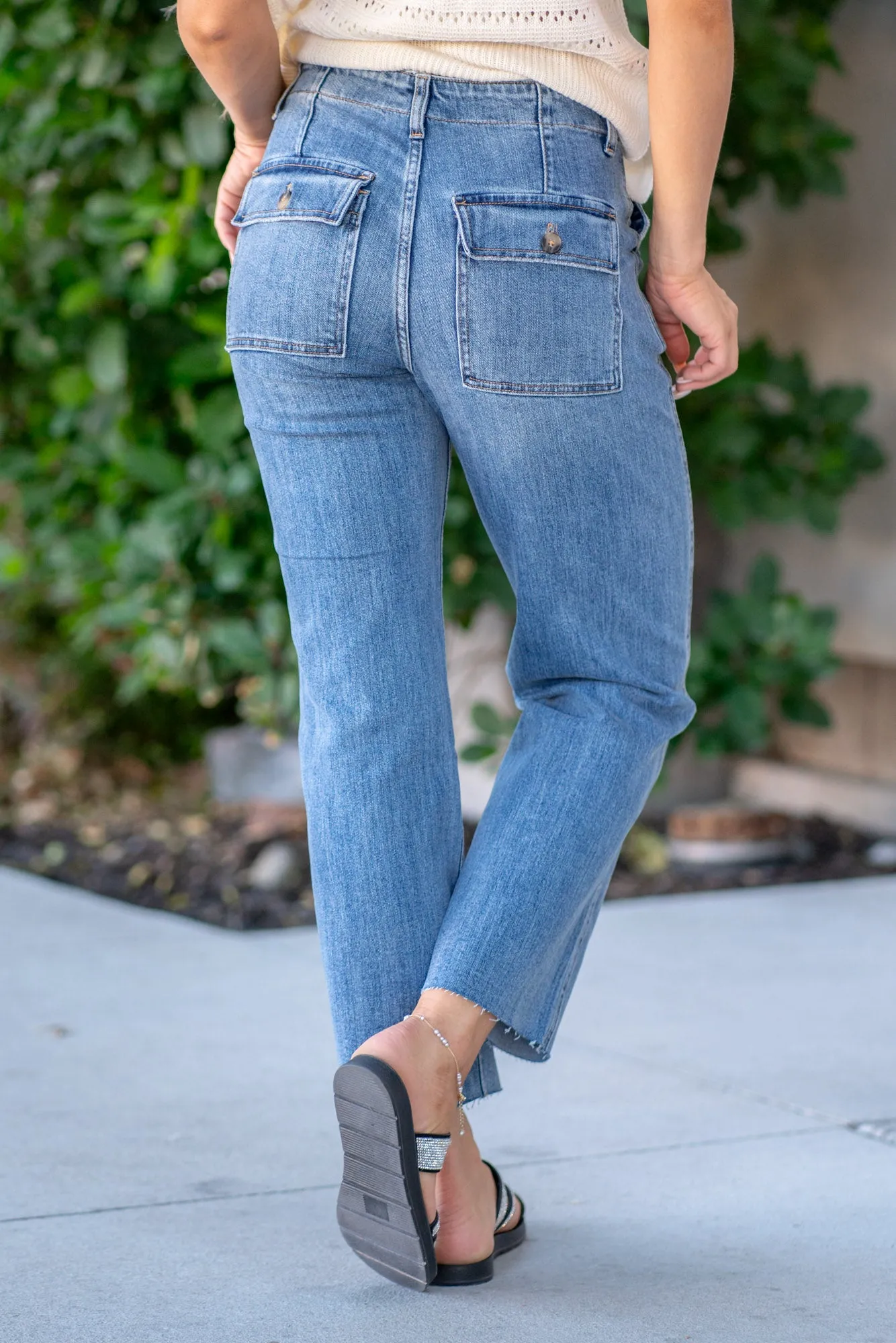 Yacht High Rise Crop Utility Straight Leg
