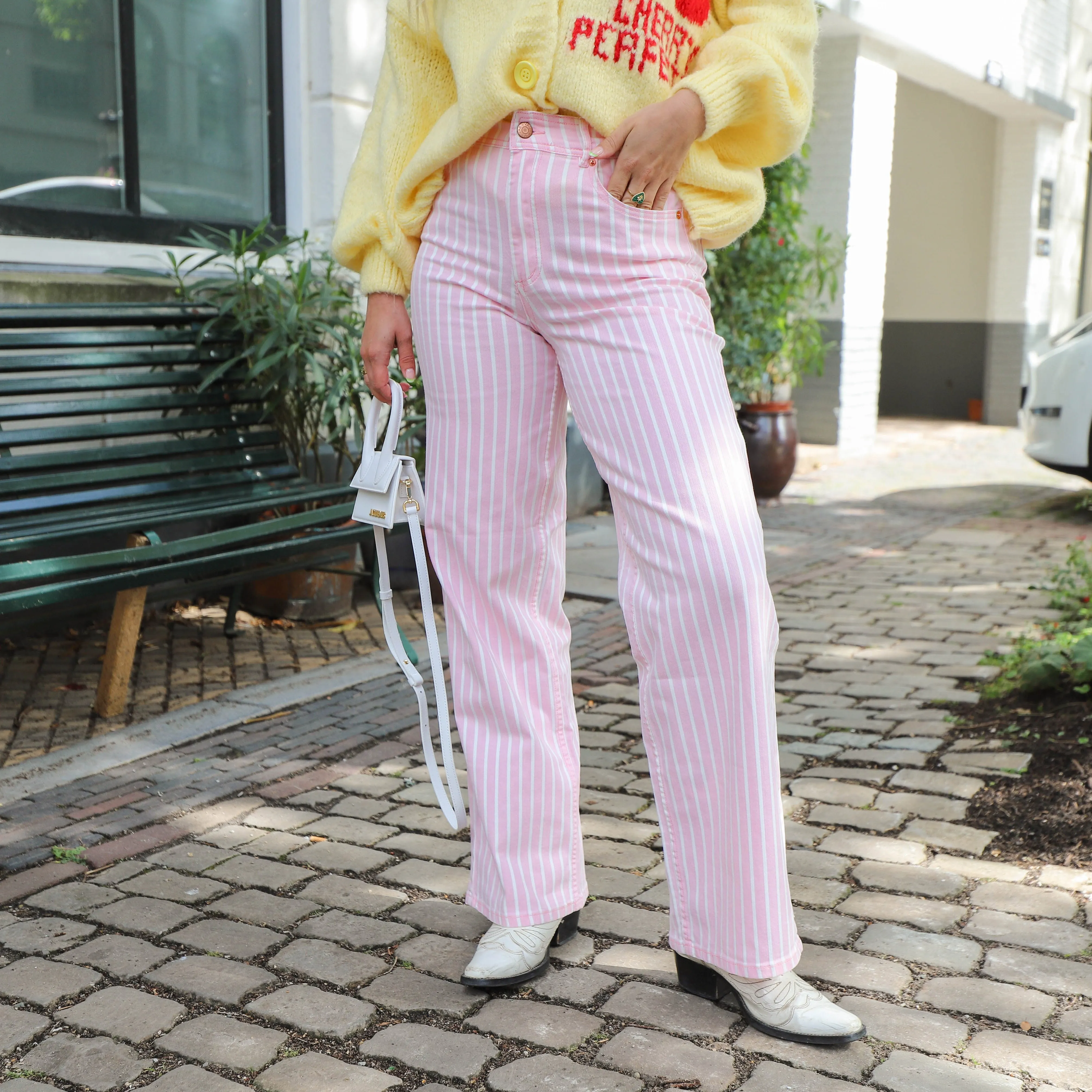 YAS Leonora jeans rose