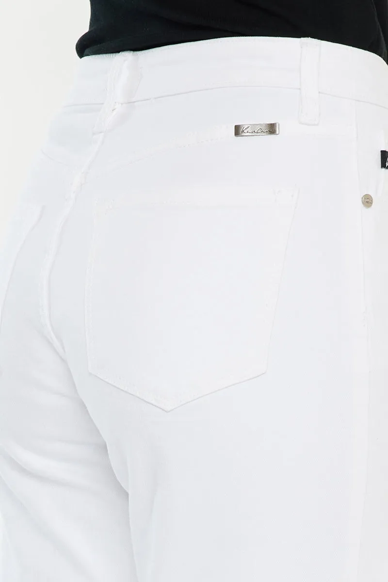 Zahra High Rise Cropped Straight Leg Jeans